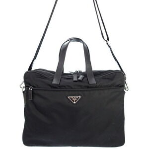 Prada 2way Briefcase Business Bag Black